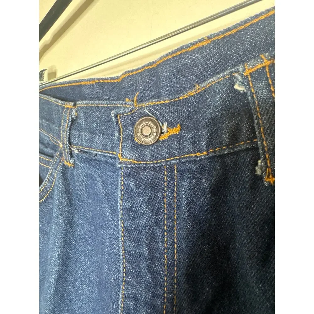 Vtg 1988 Quelle German Carpenter Jeans Deadstock 34x32 Crease Workwear Utility